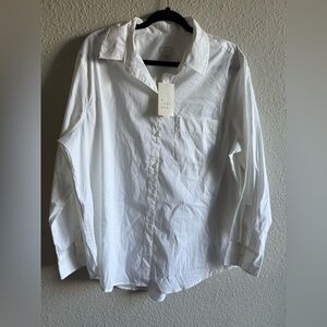 A New Day Crisp White Collared Shirt